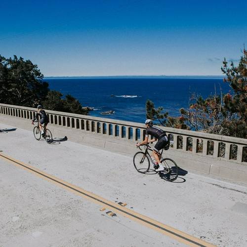 Summer road cycling